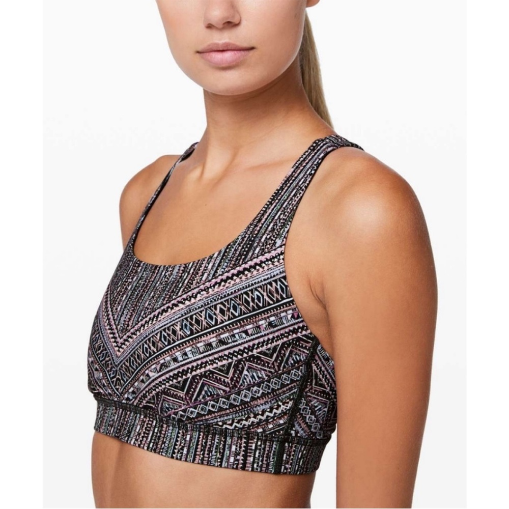 Lululemon Tribal Pace Energy Sports Bra size 10